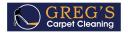 Greg's carpet cleaning service logo